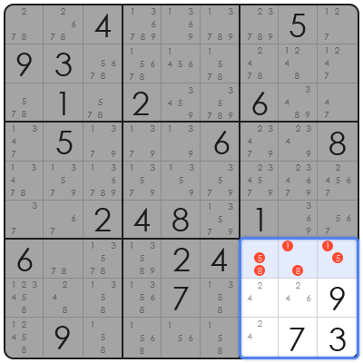 sudoku with candidate mode